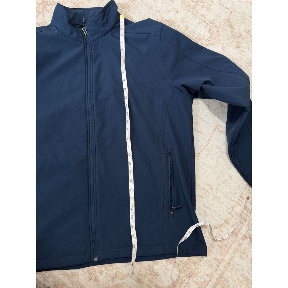 Port Authority Navy Blue Soft Shell Full Zip Fleece Lined Jacket Men's XL - Picture 6 of 10